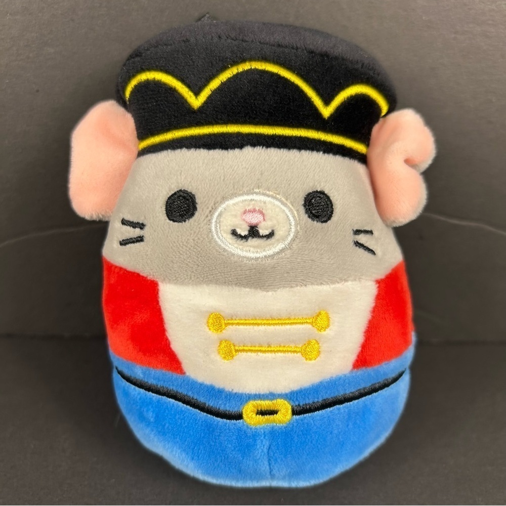 Squishmallows Nutcracker Murray Mouse Stuffed Plush Toy 5" Christmas Kellytoy